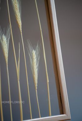 Картина с композицией из растений в размере L, рама из массива дерева дуб натуральный L-D-N-K-40 фото