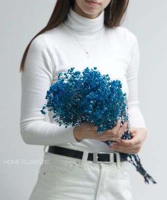 Гіпсофіла стабілізована синя для букетів, фотозон і композицій