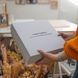 Набір картин з комозицією із рослин в розмірі М, S рама з масиву дерева бук натуральний