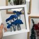 Картина з рисовою квіткою в розмірі S, рама з масиву дерева покрита білою фарбою S-W-M-53 фото 2