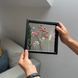 Картина с композицией растений в размере S, рама из массива дерева покрыта черной краской S-B-K-37 фото 3